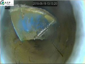 ویدئومتری چاه آب و تصویر شی درون چاه آب