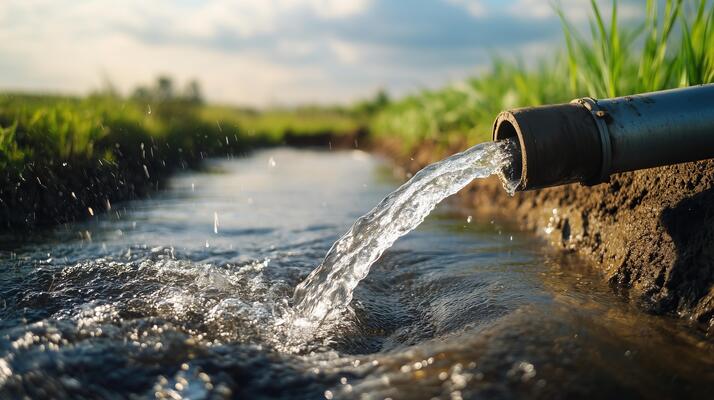 چگونه آب چاه را زیاد کنیم؟ 5 روش افزایش آب چاه 4 flowing from a pipe photo